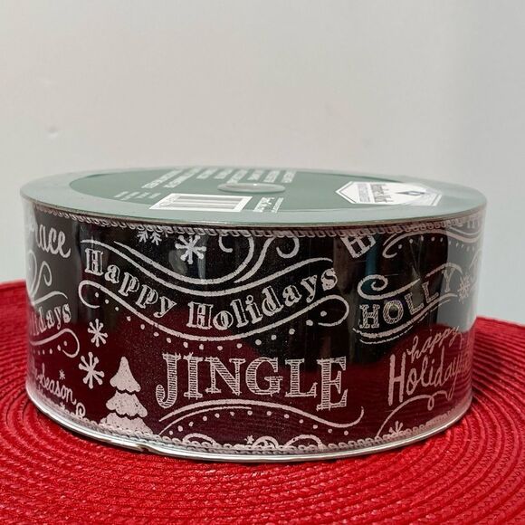 Members Mark Wired Ribbon Black and White 50 yards NWT - Picture 2 of 5